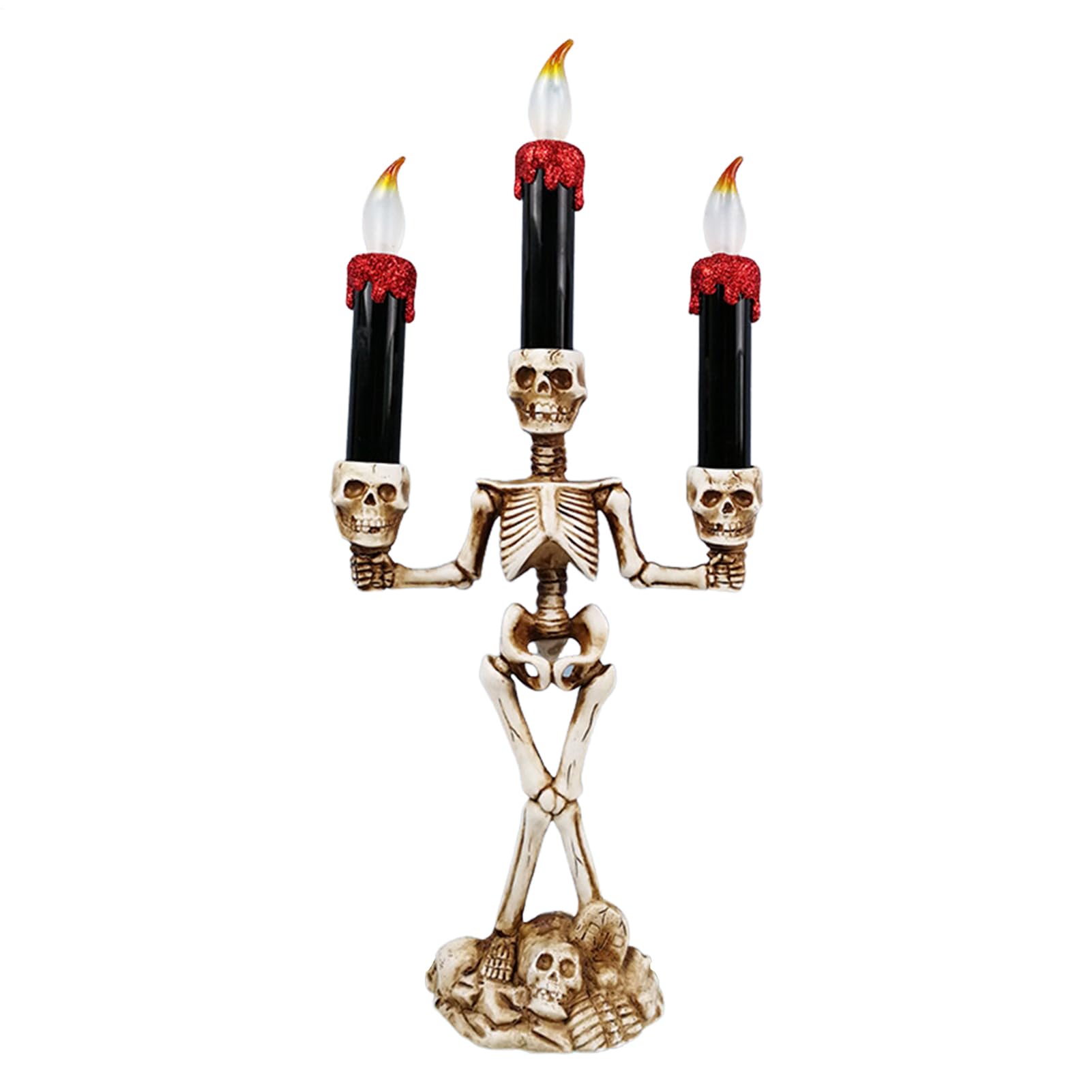 Amazon.co.jp : スカル照明器具 - ハロウィンスカルキャンドルホルダー